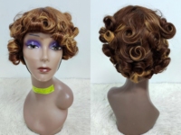 Letsfly Perruques de Cheveux Humains Bouclés Rose Pas Cher avec Bang 100% Cheveux Naturels en Gros Perruque Afro 3 PCS/lot Expédition Rapide