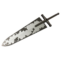 Épée modèle Asta de 30,5 cm en alliage de zinc, jouet d'anime en métal, inspirée de Black Clover – Nouveauté irrésistible !