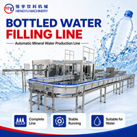 Ligne de remplissage d'eau entièrement automatique de qualité supérieure personnalisable 24000BPH SUS304/316 avec bouchonnage et étiquetage pour usine d'eau en bouteille