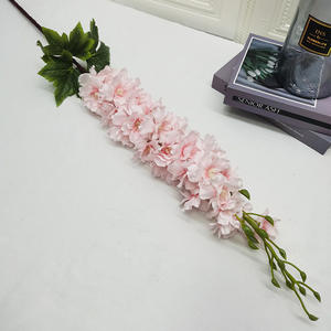 Grandes fleurs artificielles en soie violette, fleurs artificielles géantes pour décoration de mariage à la maison - Product Image 4