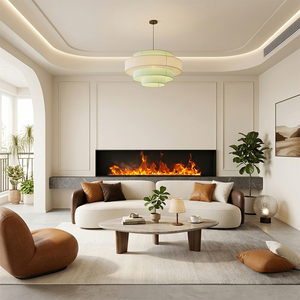 Coffret cadeau de Noël : Meuble TV électrique avec foyer atomisé à flamme LED, pour usage domestique et hôtelier, style encastré anglais, pour salon familial - Product Image 2