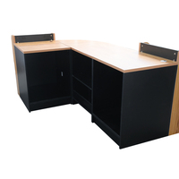 Comptoir de magasin en bois à la vente, design de comptoir de magasin, meuble de comptoir