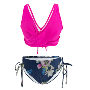 Phụ Nữ Của Bikines & beachwear Hot Màu Hồng Phía Trước Chéo Hàng Đầu Chuỗi Bộ Bikini Áo Tắm Hai Mảnh Tắm Phù Hợp Với Bộ Bikini Set Cho Phụ Nữ - Product Image 6