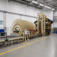Presse à chaud automatique PLC Yuequn Shandong pour collage de panneaux MDF/contreplaqué, moteur 300kW 220V/380V