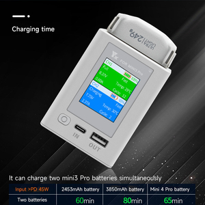 Thông minh sạc nhanh kỹ thuật số Hub với màn hình hiển thị 2 pin sạc cho DJI mini 3 Pro Drone phụ kiện - Product Image 2
