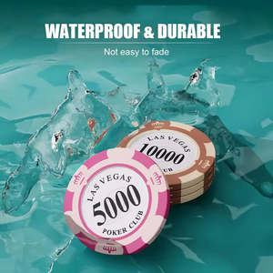 Lot de jetons de poker en céramique de 10g en gros avec étui, jetons de casino personnalisables pour jeux à domicile et cadeaux - Product Image 5