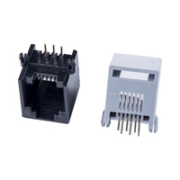 Conector RJ11 al por Mayor, Conector Hembra de 6 Pines para Montaje en PCB, Enchufe Modular para Interfaz de Red Telefónica, Conector PCB-6P6C