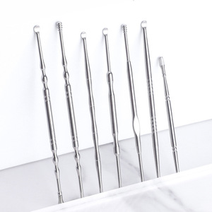 Factory direct sales of <b>ear</b> cleaning tools, including <b>ear</b> <b>picks</b>, earwax removers, stainless steel non-glossy double-headed - Product Image 2