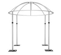 Système de tringles et rideaux ajustables pour toile de fond de mariage et support de fleurs, arche à double barre transversale pour décoration d'événements