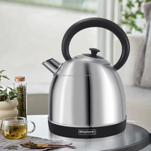 Ousheng Dom Shape Bouilloire électrique en acier inoxydable de qualité alimentaire avec <span class=keywords><strong>peinture</strong></span> en bois finie avec fenêtre d'eau - Product Image 4