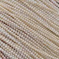 Perles rondes d'eau douce naturelles de 3-4 mm et 4-5 mm en gros pour la fabrication de bijoux faits main