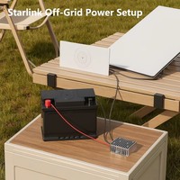 Convertisseur DC/DC Starlink Gen3 12-24V 57V 4.5A Module d'alimentation élévateur de tension Modèle P8XE Efficacité 90% pour routeur Starlink extérieur