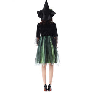 Disfraz de Halloween para fiesta, elfo verde, araña oscura, bruja, vestido hinchado, disfraz de actuación de personaje de <span class=keywords><strong>película</strong></span> para Halloween - Product Image 3