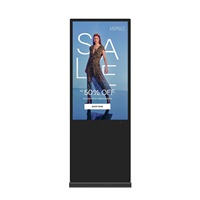 Équipement publicitaire numérique d'intérieur, kiosque vidéo, totem vertical LCD sur pied, signalétique OEM, animation pour centre commercial