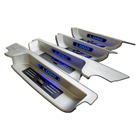 HY Alphard Vellfire LexusLM - Seuil de porte coulissant arrière éclairé par LED - Marchepied de bienvenue - Seuil de porte intérieur - Pédale en aluminium AH20 30 40