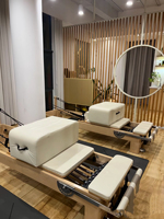 Cama de Pilates Profesional Ajustable de Madera para Estudios de Yoga y Fisioterapia con Soporte de Material Personalizado para Uso Comercial
