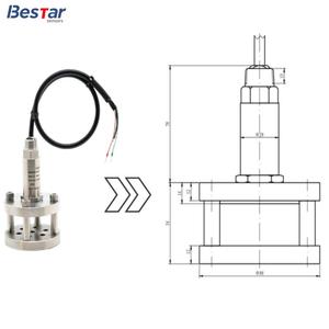 Trasmettitore di Livello Anti-Intasamento 4-20mA, Trasduttore di Livello per Fanghi Minerari, Sensore di Livello per Acque Reflue Chimiche e Fognarie - Product Image 5