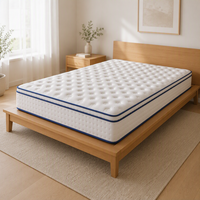 Matelas à ressorts ensachés silencieux, tissu tricoté respirant, personnalisation ODM par l'usine de matelas