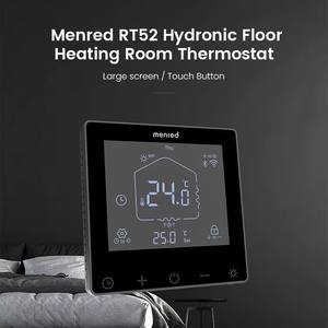<span class=keywords><strong>Thermostat</strong></span> de chauffage de chaudière à gaz WiFi Tuya programmable 3A avec écran tactile en verre miroir, pièces de chauffage au sol flexibles - Product Image 6