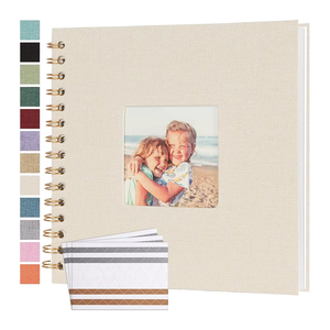 Mini album photo de mariage personnalisé professionnel avec accessoires personnalisés de haute qualité couverture en tissu unique - Product Image 2