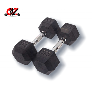 Wholesale Hex <b>Dumbbells</b> Bulk Supply OEM/ODM Custom Logo Rubber Coated Fixed Weight Steel Anti-Slip <b>Dumbbell</b> for Bodybuilding - Product Image 2