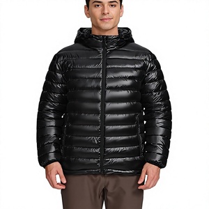 <b>Men's</b> Lightweight Packable Puffer Jacket Waterproof Winter Hood Jacket Custom Packable Quilted Puffer Jacket With Storage <b>Pouch</b> - Product Image 1