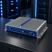 Mini PC embarqué sans ventilateur avec processeur Intel Core i5, stockage 512 Go, Windows 10, en stock pour applications logicielles industrielles