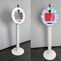 Expédition rapide : Anneau lumineux LED RGB multi-modes pour iPad Roamer, alimentation double (batterie DC), télécommande, idéal pour les mariages