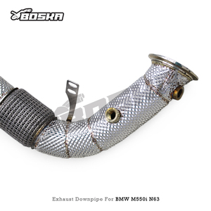 Custom Stainless Steel Downpipe Exhaust Pipes for BMW M550/M550i G30/N63 4.4TT 2017-2022 Racing Exhaust System Free Flow Pipe - Product Image 3