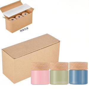 Botellas Difusoras de Aroma de <span class=keywords><strong>Vidrio</strong></span> Redondas de Lujo de 100 ml y 120 ml, Transparentes/Esmeriladas/Negras, <span class=keywords><strong>con</strong></span> Varillas y Tapa de <span class=keywords><strong>Madera</strong></span> de Bambú Natural - Product Image 6