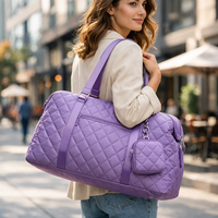 Sac bandoulière de luxe en PU, design géométrique, grande capacité, fermeture éclair, pour affaires, voyage, sport, pilates, réutilisable, lavable, pour la gym