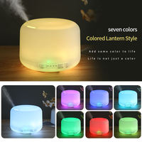 Diffuseur d'arômes intelligent avec lumière nocturne colorée, télécommande, réservoir d'eau de 500 ml, pour la maison et le bureau, humidificateur d'aromathérapie