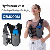 Sac à dos tactique léger en polyester pour hommes, personnalisé OEM ODM, pour course à pied, trail, cyclisme, randonnée, avec gourde