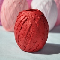 Fil de raphia en papier en rouleau pour la décoration artisanale DIY, idéal pour Noël, la Saint-Valentin, les cadeaux, l'emballage et les bouquets de fleuristes