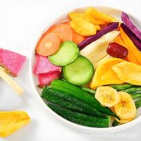 Figues et dattes lyophilisées, en-cas de fruits et légumes en tranches, prêts à consommer en vrac avec conservation de l'eau
