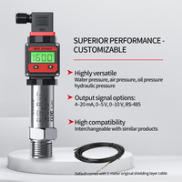 Transmetteur de pression intelligent à affichage LED numérique 160 bar 250 bar vers 4-20 mA 0-10 V RS485 M20*1.5 Capteur de pression d'eau, de carburant et de diesel