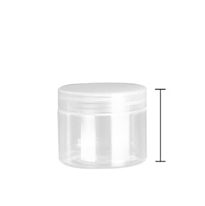 Pet Rỗng Vòng Rõ Ràng Mặt Kem <span class=keywords><strong>50Ml</strong></span> 60Ml 100Ml 120Ml 140Ml 150M 200Ml 250Ml 300Ml 500Ml Nhựa Lọ Với Vít Nắp - Product Image 6