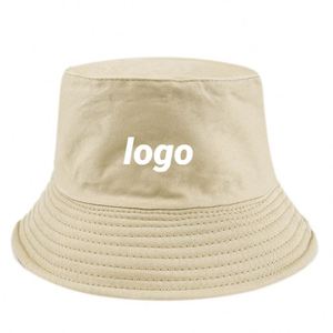 Promotion Chapeau Bob Réversible en Coton Pur de Haute Qualité Style Coréen Anti-UV avec Logo Brodé - Product Image 2