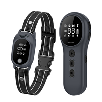 800M Langstrecken-Hundetrainingshalsband - IPX7 Wasserdicht, 16 Stufen Schock/Vibration + 6 Töne + 3 Bellkontrollmodi