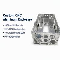 Boîtier en aluminium 6061 usiné CNC de haute précision sur mesure, certifié IATF 16949, OEM ODM, usinage par électroérosion à fil, fourniture directe d'usine