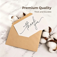 Enveloppes Kraft et Cartes de Remerciement avec Autocollants – Lot Personnalisé pour Mariages, Entreprises et Baby Showers
