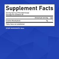 Créatine monohydrate en poudre de qualité supérieure pour adultes, 300 g, 60 portions, favorise la croissance musculaire et la production d'énergie