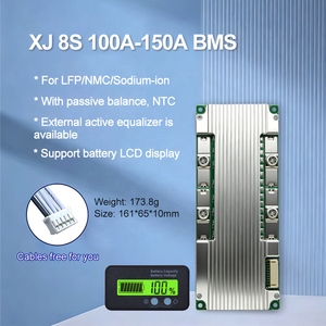 Système de gestion de batterie (BMS) XJ-D621 8S 24V 25.6V 100A 120A 150A pour LifePO4 LFP Li-ion NMC Sodium-ion Na-ion avec équilibrage NTC - Product Image 4