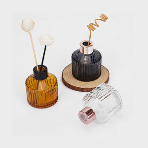 100ML vide haute qualité Reed diffuseur bouteilles en verre <span class=keywords><strong>ambre</strong></span> noir <span class=keywords><strong>gris</strong></span> <span class=keywords><strong>parfum</strong></span> essentiel diffuseur bouteille avec bouchon - Product Image 4