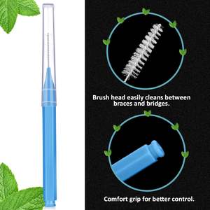 Stokta Mevcut <span class=keywords><strong>Mini</strong></span> Diş Arası Fırçası Ortodontik Naylon Diş İpi Başlığı I Şeklinde Diş Arası - Product Image 4