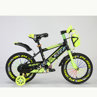 Vélo pour enfants à cadre en acier, simple vitesse, avec roues d'apprentissage amovibles, vélo d'équilibre 16 pouces en plastique, nouveau modèle 2026, vélo enfant tendance