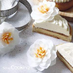 ScrapCooking 4 Camélias Blancs Azyme Fleurs Comestibles Décoration de Gâteaux et de Fleurs Cupcakes Pâtisseries Chine 5.5cm Anniversaire 2292 - Product Image 4