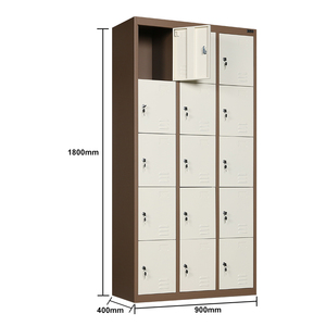 Armario de Almacenamiento Metálico Moderno, Ecológico y Duradero, con 15 Puertas, para Gimnasio, Vestuario, Supermercado, Escuela, Uso en Exteriores, <span class=keywords><strong>IGO</strong></span> - Product Image 6