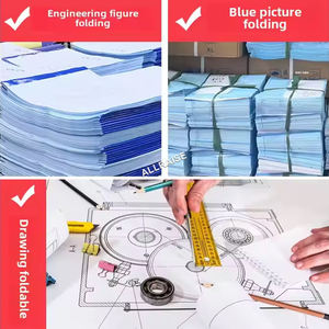 Precio de fábrica Copia Blueprint Máquina plegable de papel Dibujo de ingeniería Máquina plegable de papel de dibujo para periódico y mapa - Product Image 5
