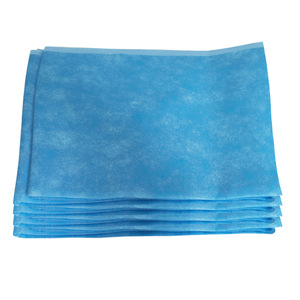 Disposable Waterproof Bed Sheet Blue 3 Ply Non Woven Breathable Thickened Stain Resistant Care Sheets - Product Image 1